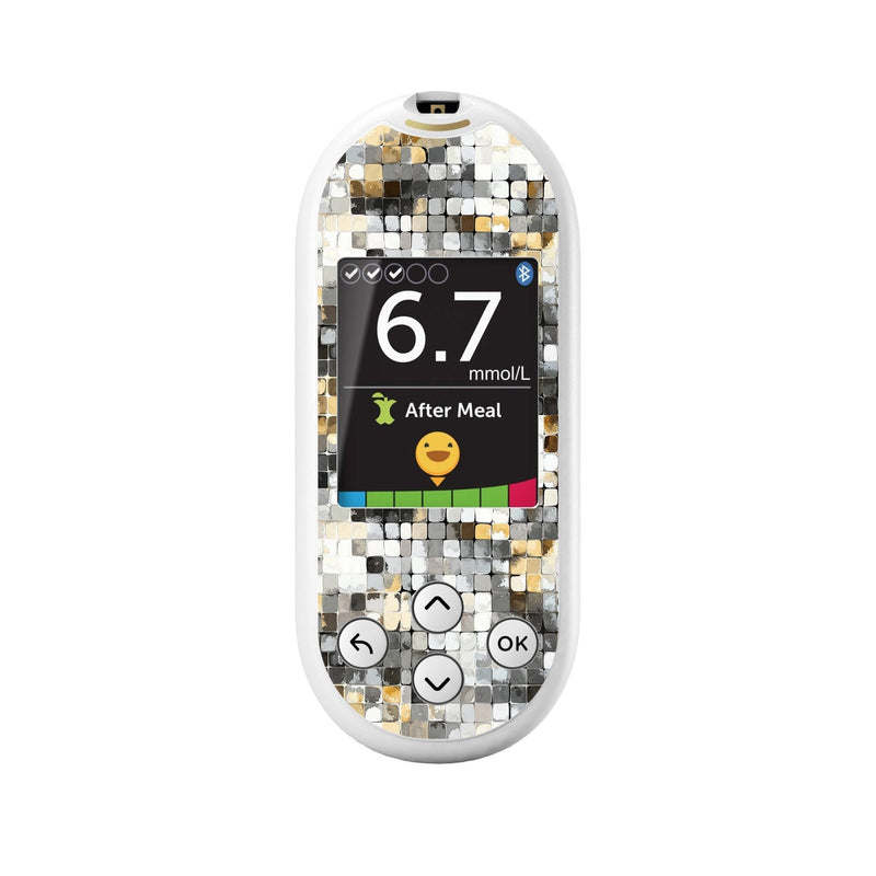 Peelz Champagne Glow for OneTouch Verio Reflect Glucometer Peelz/Stickers White Smoke