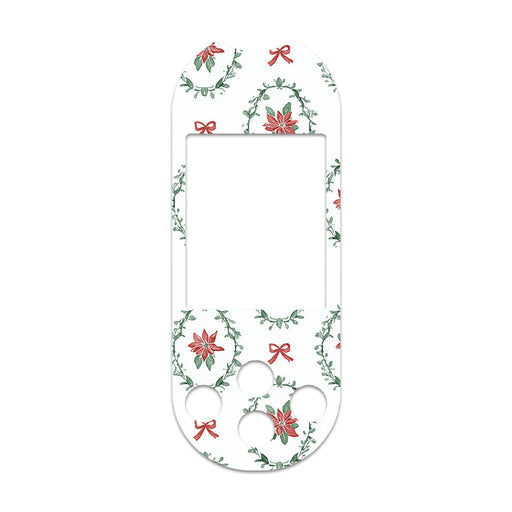 Peelz Poinsettia Parade OneTouch Verio Reflect Glucometer - Pump Peelz Peelz/Stickers White Smoke