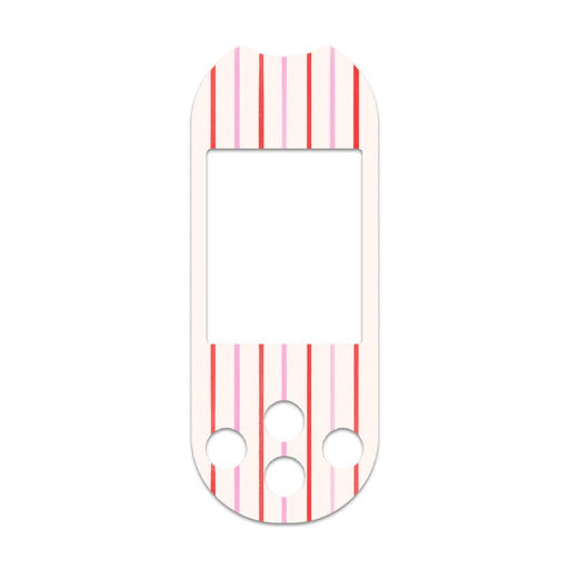 Peelz Peppermint Stripes OneTouch Verio Reflect Glucometer - Pump Peelz Peelz/Stickers White Smoke