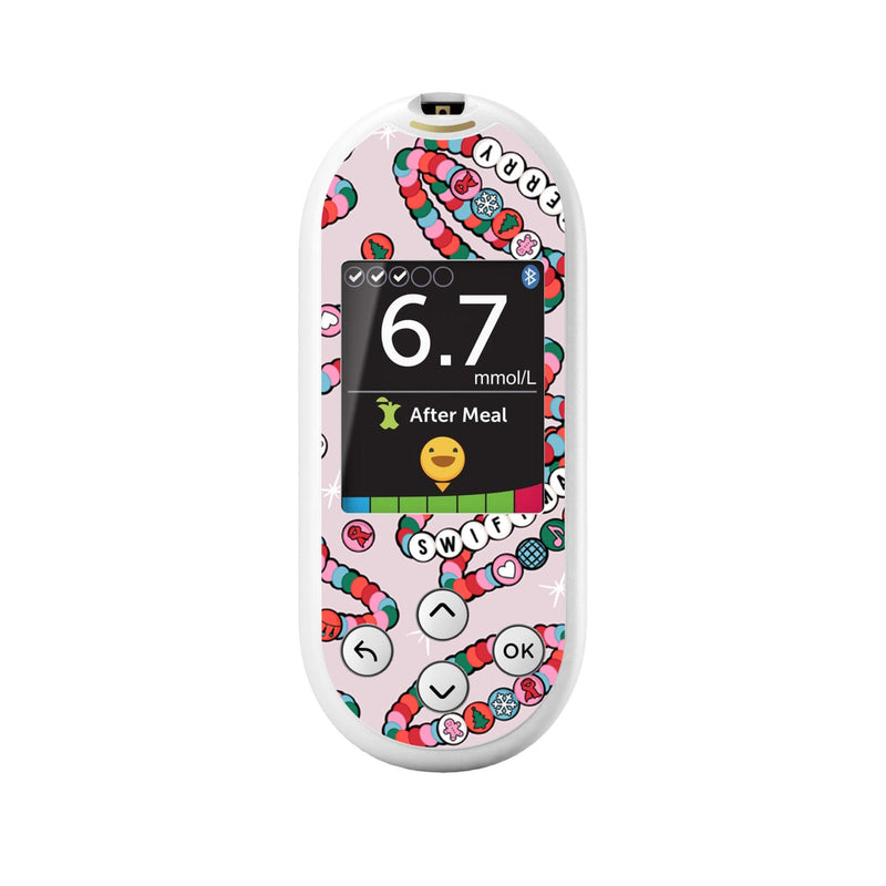 Peelz Merry Swiftmas Sticker for OneTouch Verio Reflect Glucometer Peelz/Stickers White Smoke