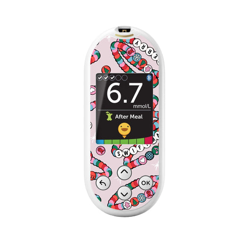 Peelz Merry Swiftmas Sticker for OneTouch Verio Reflect Glucometer Peelz/Stickers White Smoke