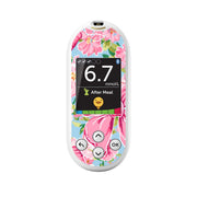 Peelz Blossom Bows for OneTouch Verio Reflect Glucometer Peelz/Stickers White Smoke