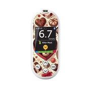 Peelz Chocolate Love for OneTouch Verio Reflect Glucometer Peelz/Stickers White Smoke