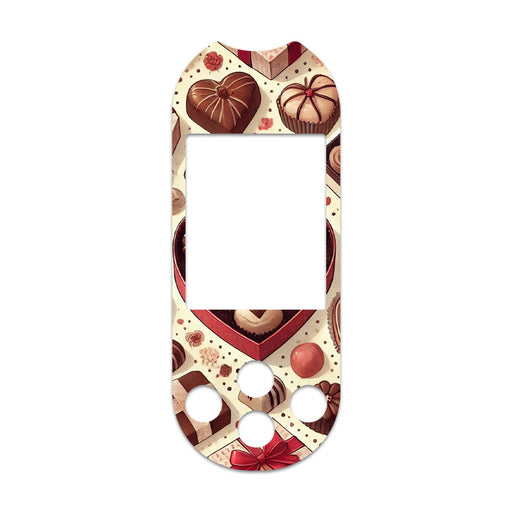 Peelz Chocolate Love for OneTouch Verio Reflect Glucometer Peelz/Stickers White Smoke