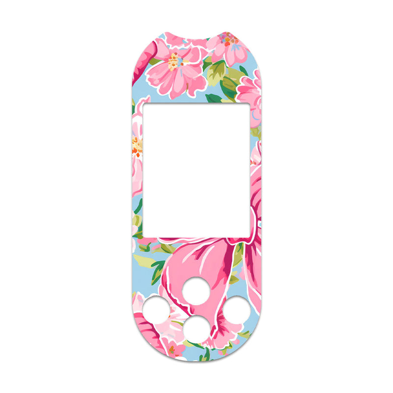 Peelz Blossom Bows for OneTouch Verio Reflect Glucometer Peelz/Stickers White Smoke