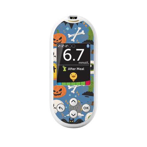 Peelz Spooky Night OneTouch Verio Reflect Glucometer - Pump Peelz Peelz/Stickers White Smoke