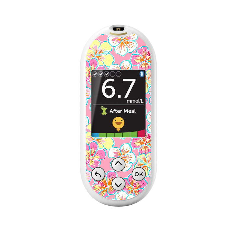 Peelz Tropic Crush OneTouch Verio Reflect Glucometer - Pump Peelz Peelz/Stickers White Smoke