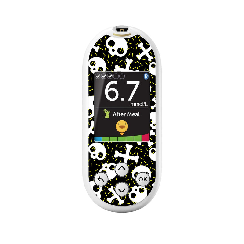 Peelz Bone Pop OneTouch Verio Reflect Glucometer - Pump Peelz Peelz/Stickers White Smoke