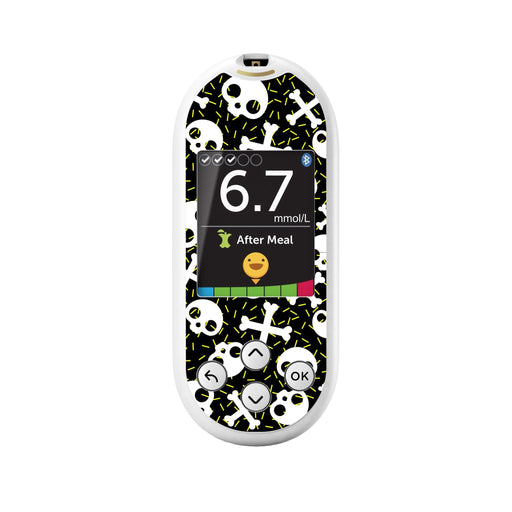 Peelz Bone Pop OneTouch Verio Reflect Glucometer - Pump Peelz Peelz/Stickers White Smoke