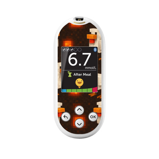Peelz Inferno Chicken OneTouch Verio Reflect Glucometer - Pump Peelz Peelz/Stickers White Smoke