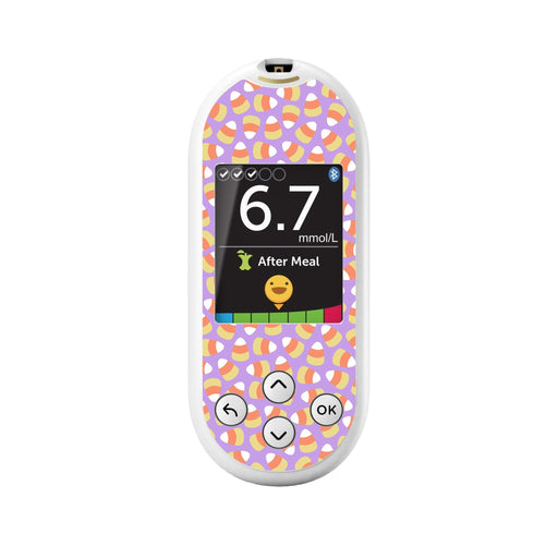 Peelz Candy Corn OneTouch Verio Reflect Glucometer - Pump Peelz Peelz/Stickers White Smoke