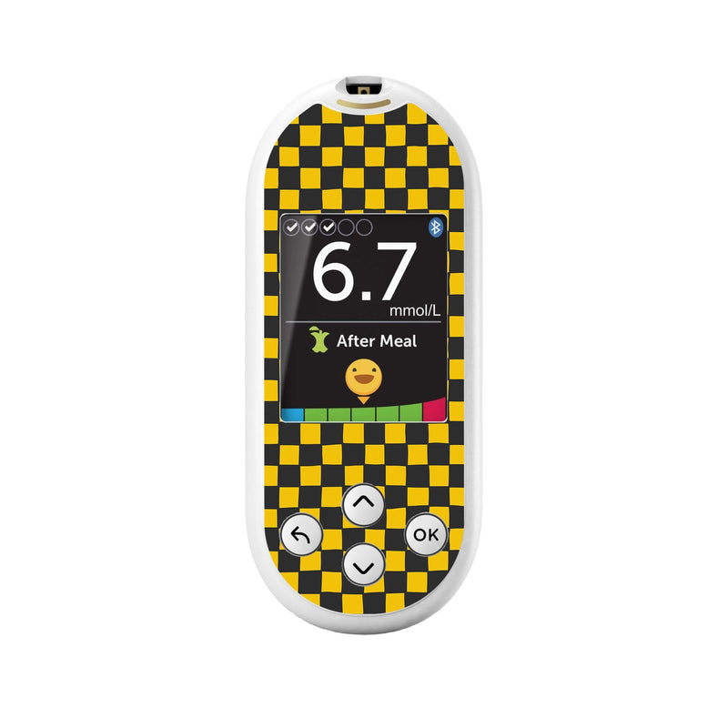 Peelz Charlie Check OneTouch Verio Reflect Glucometer - Pump Peelz Peelz/Stickers White Smoke
