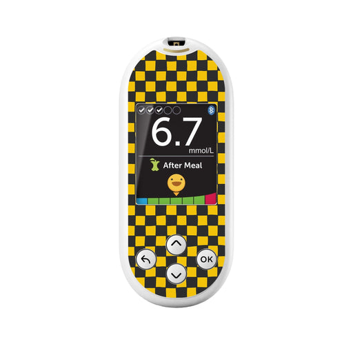 Peelz Charlie Check OneTouch Verio Reflect Glucometer - Pump Peelz Peelz/Stickers White Smoke