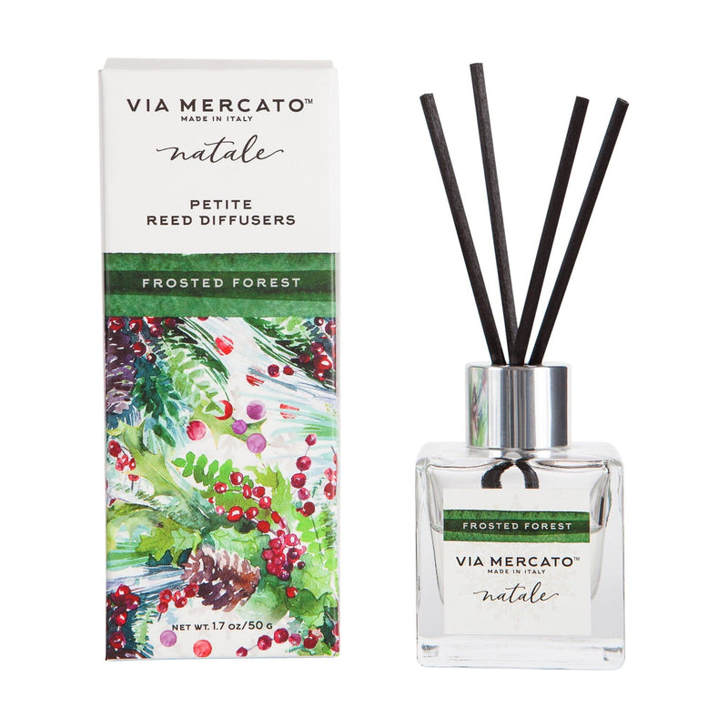 Via Mercato Via Mercato Frosted Forest Petite Reed Diffuser 1.3oz Reed Diffuser Dark Slate Gray