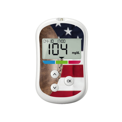 Peelz Vintage Football for OneTouch Verio Flex Glucometer Peelz/Stickers White Smoke