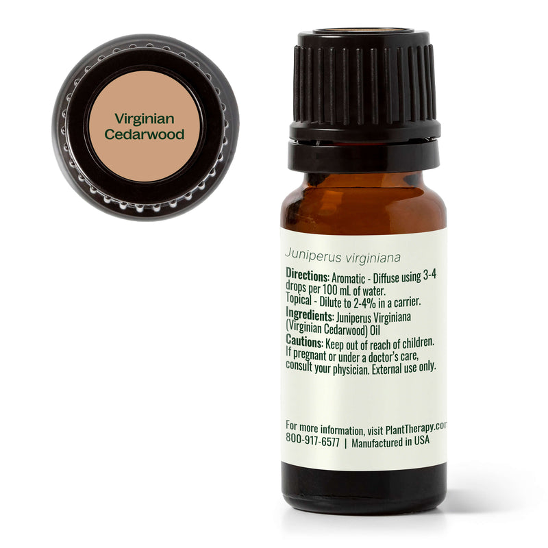 Plant Therapy Virginian Cedarwood Essential Oil Essential Oil White Smoke 10 mL,30 mL
