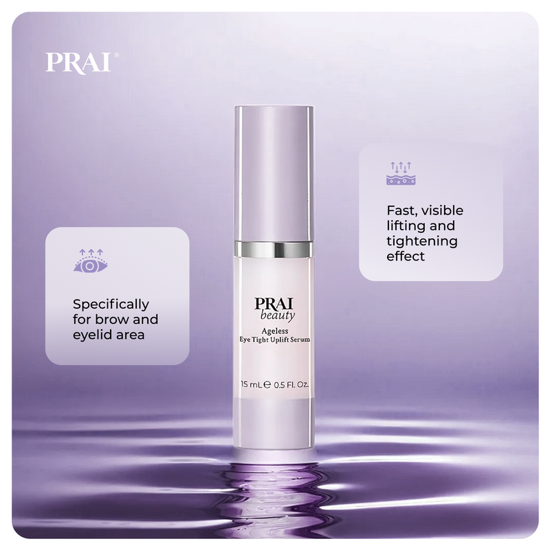 PRAI Beauty Ageless Eye Tight Uplift Serum Ageless Problem Solver Light Gray 0.5oz/15ml