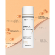 DCL Skincare Vitamin C Enzymatic Gel Cleanser Bottle Light Goldenrod