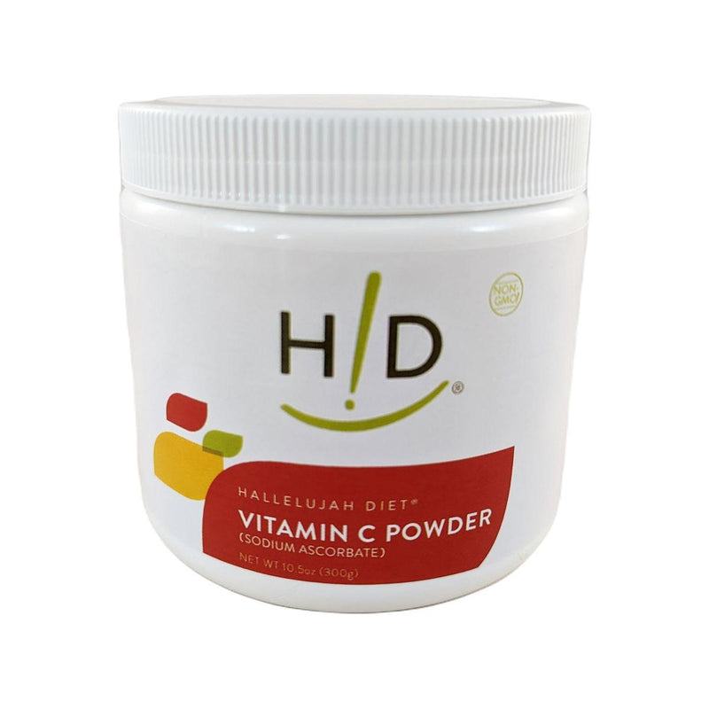 Hallelujah Diet Vitamin C Powder (Sodium Ascorbate) Vitamins & Supplements Light Gray