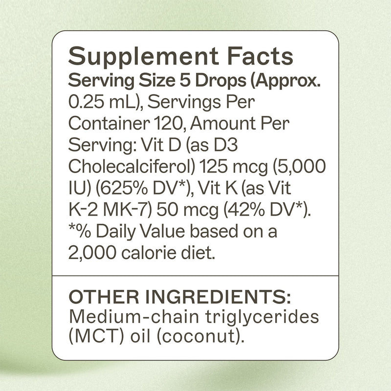 AMMD Vitamin D3/K2 5,000 IU Liquid Supplement White Smoke