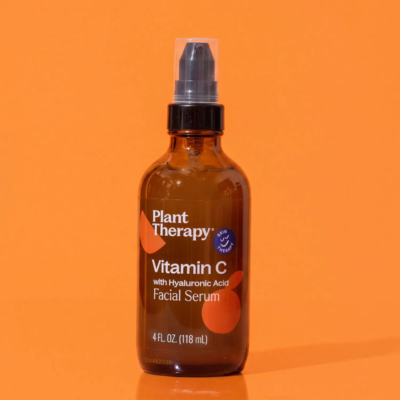 Plant Therapy Vitamin C with Hyaluronic Acid Facial Serum Hair & Skin Care Coral 1 oz,4 oz