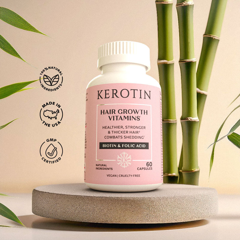 Kerotin Hair Growth Vitamins Supplement Wheat 1 Bottle,3 Bottles (15% OFF),6 Bottles (20% OFF)