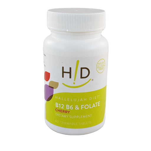 Hallelujah Diet Vitamin B12, B6, Folate Vitamins & Supplements Light Gray