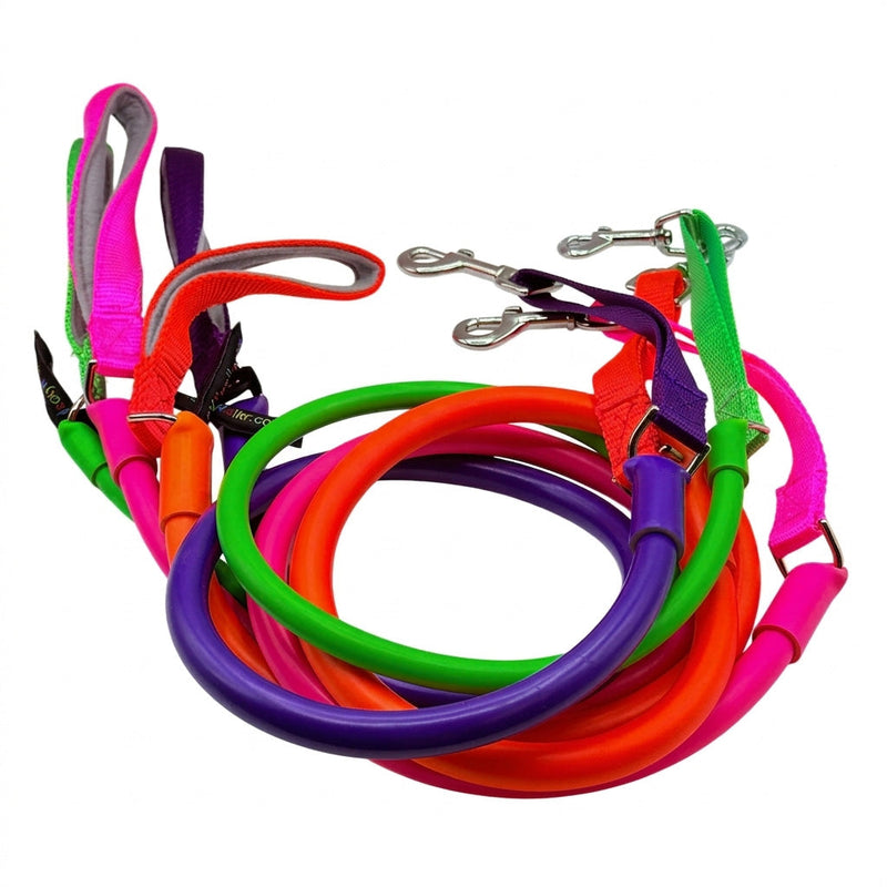 WACKYstore WUNDERleash – The Original No-Pull Dog Leash White Smoke Orange / SMALL: up to 20 lbs.,Blue / SMALL: up to 20 lbs.,Pink / SMALL: up to 20 lbs.,Purple / SMALL: up to 20 lbs.,Black / SMALL: up to 20 lbs.,Blue / MEDIUM:  up to 60 lbs.,Pink / MEDIUM:  up to 60 lbs.,Green / SMALL: up to 20 lbs.,Green / MEDIUM:  up t