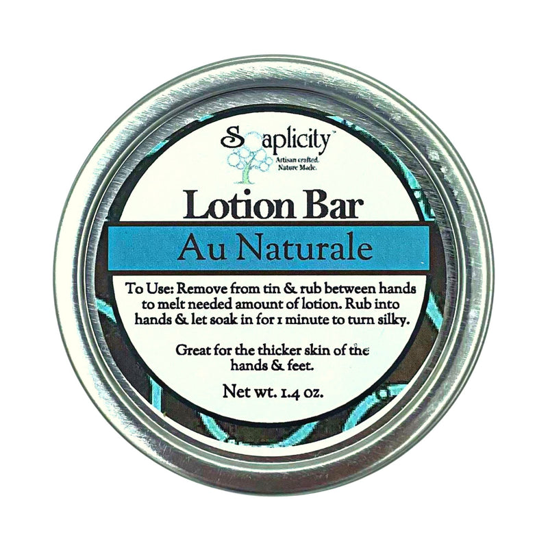 Soaplicity Au Naturale Lotion Bar - Unscented Lotion Bar Dark Slate Gray