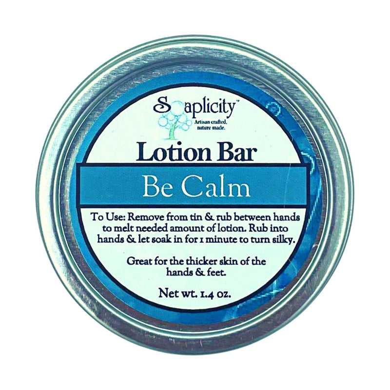 Soaplicity Be Calm Lotion Bar Lotion Bar Steel Blue