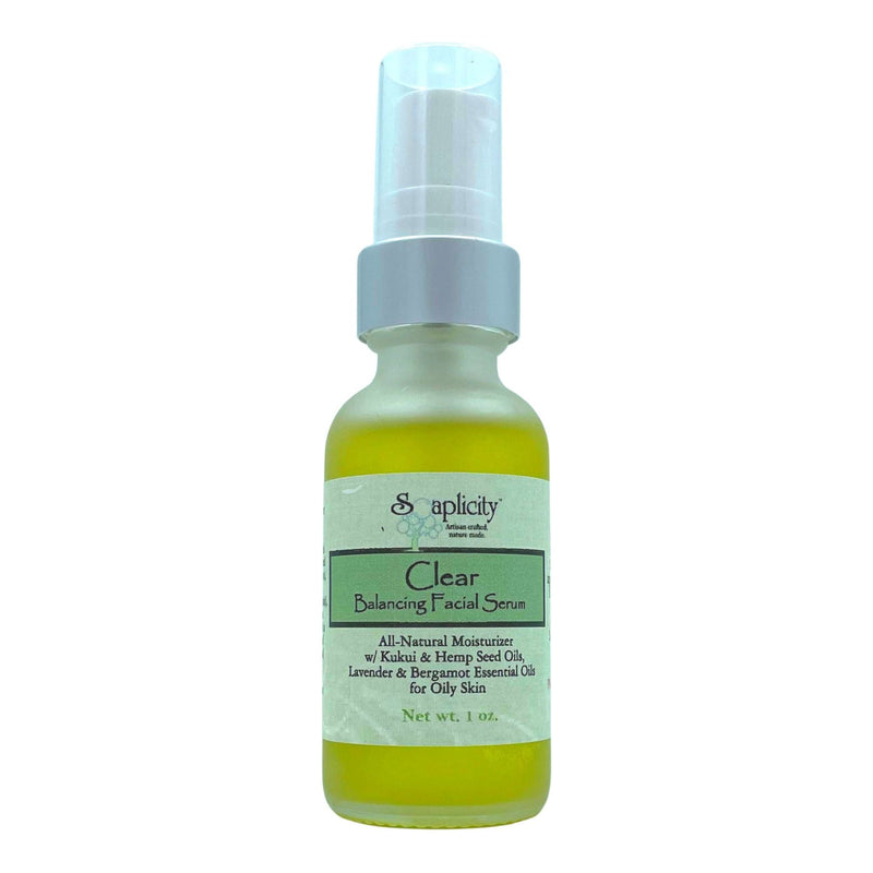 Soaplicity Clear Moisturizing Facial Serum for Oily Skin Facial Moisturizer Dark Gray