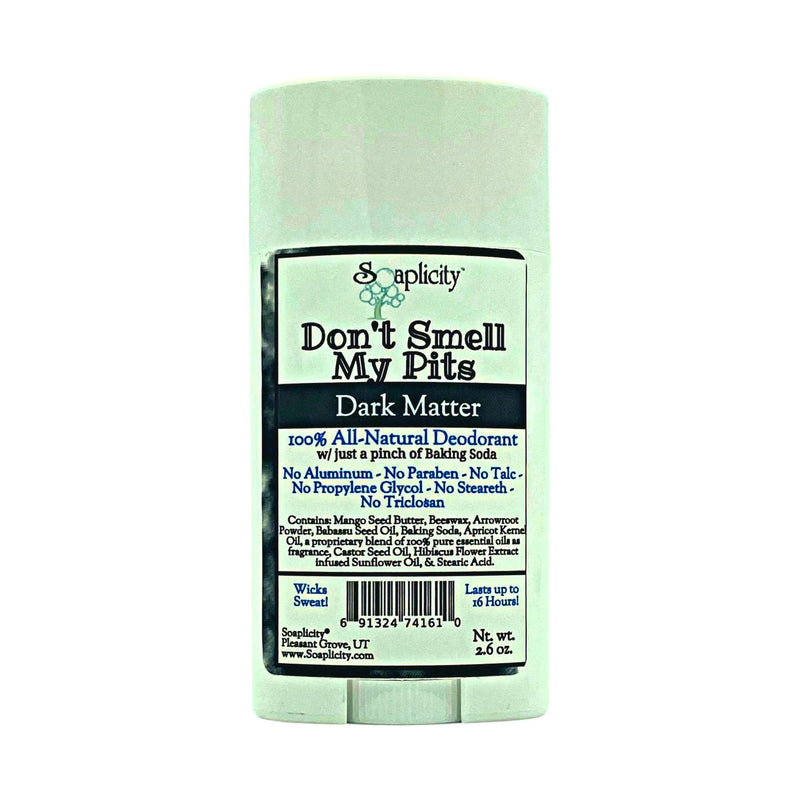 Soaplicity Don't Smell My Pits Natural Deodorant - Dark Matter Deodorants Light Gray