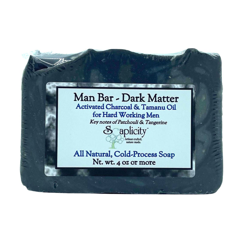 Soaplicity Dark Matter Soap Man Bar Soap Bar Pale Turquoise