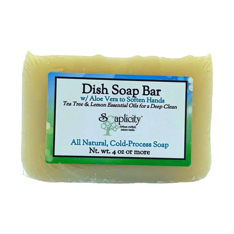 Soaplicity Dish Soap Bar with Aloe, Tea Tree & Lemon Default Dark Khaki