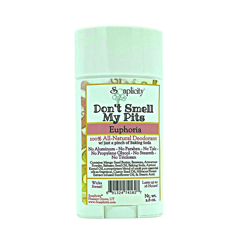 Soaplicity Don't Smell My Pits Natural Deodorant - Euphoria Deodorants Light Gray