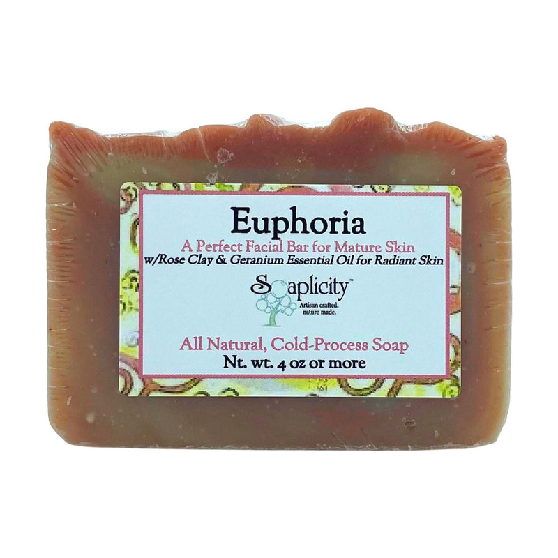 Soaplicity Euphoria Facial Soap Bar for Mature Skin Soap Bar Dim Gray