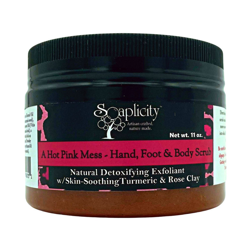 Soaplicity A Hot Pink Mess Hand, Foot & Body Sugar Scrub Body Scrub Pale Violet Red