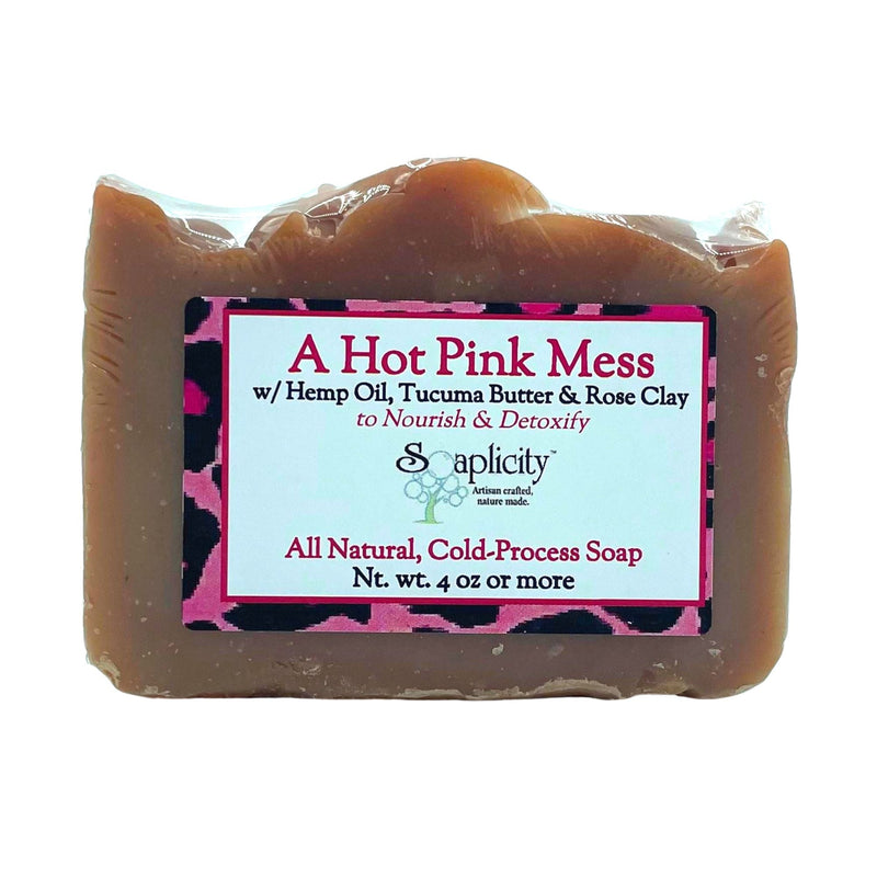 Soaplicity A Hot Pink Mess Soap Bar Soap Bar Dim Gray