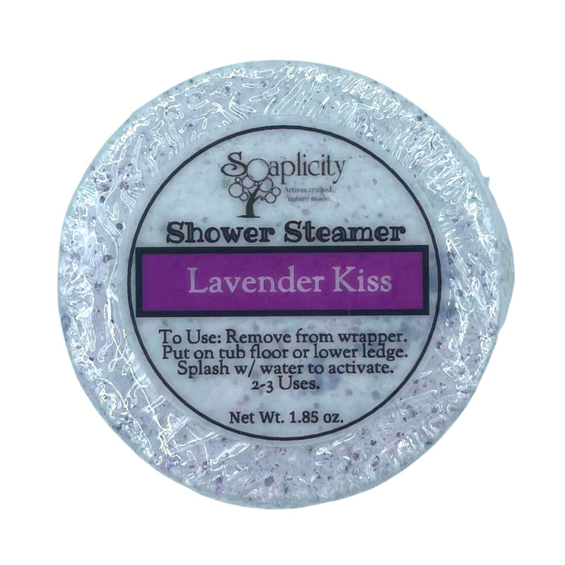 Soaplicity Lavender Kiss Shower Steamer Shower Steamers Dark Gray Single