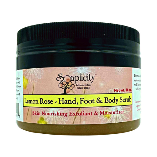 Soaplicity Lemon Rose Hand, Foot & Body Sugar Scrub Body Scrub Black