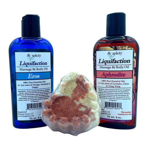 Soaplicity Lover's Massage Gift Set Bundles Gray