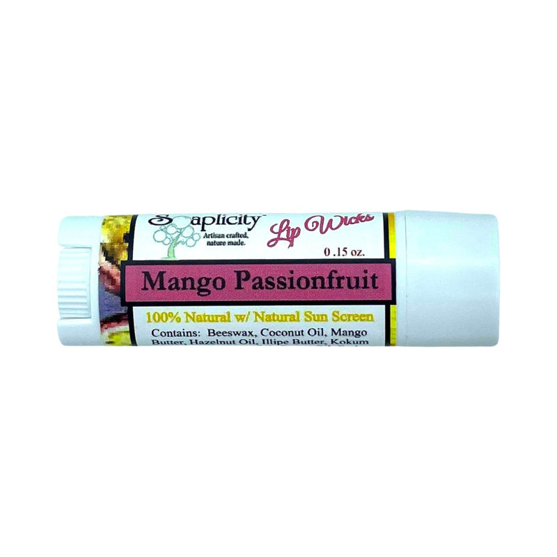 Soaplicity Mango Passionfruit Lip Wick Lip Balm Lip Balms Lavender
