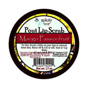 Soaplicity Mango Passionfruit Pout Lip Scrub Lip Scrubs White Smoke