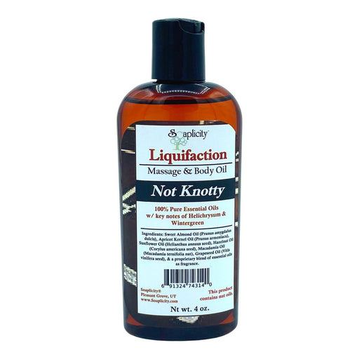 Soaplicity Not Knotty Liquifaction Massage Oil Massage Oil Dark Slate Gray