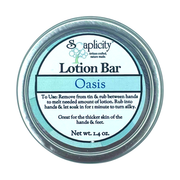 Soaplicity Oasis Lotion Bar for Severely Dry Skin Lotion Bar Powder Blue