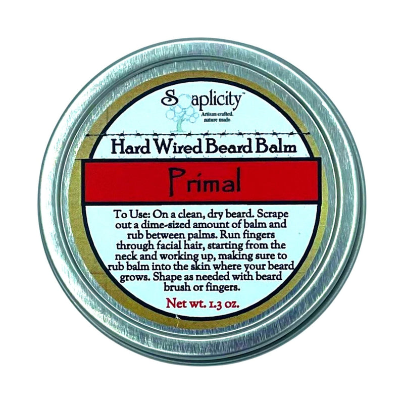 Soaplicity Primal Hard Wired Beard Balm Beard Balm Powder Blue