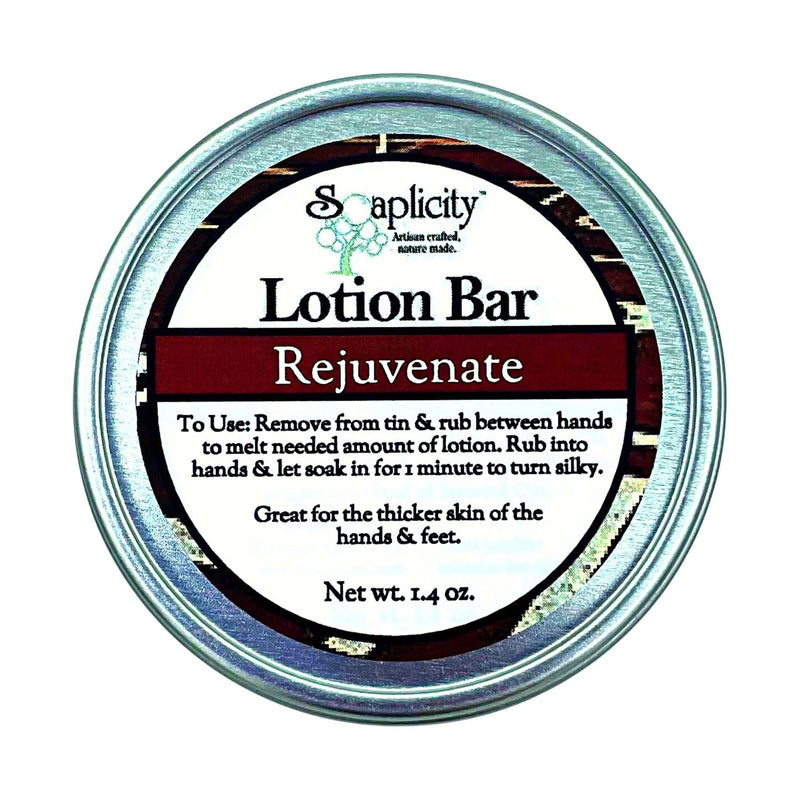 Soaplicity Rejuvenate Lotion Bar with Arnica Oil Lotion Bar White Smoke