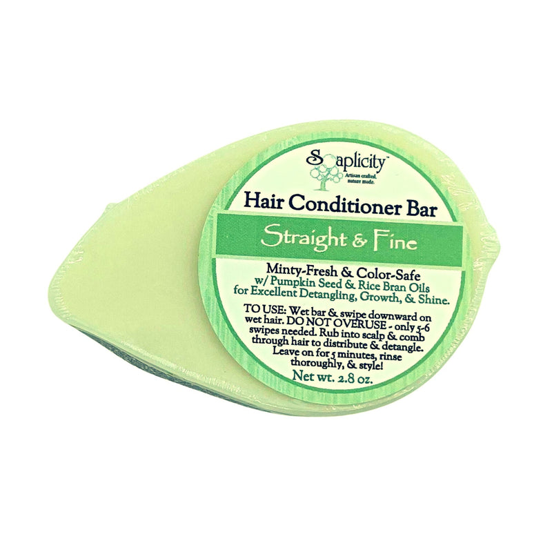 Soaplicity Hair Conditioner Bar - Straight & Fine Hair Conditioner Bar Pale Goldenrod