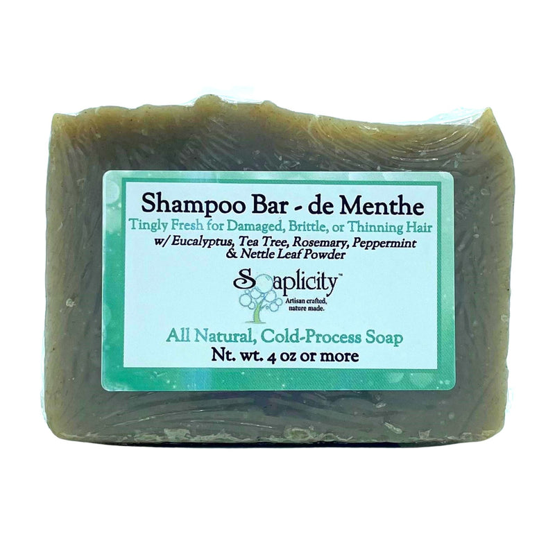 Soaplicity deMenthe Shampoo Bar Shampoo Bar Dim Gray