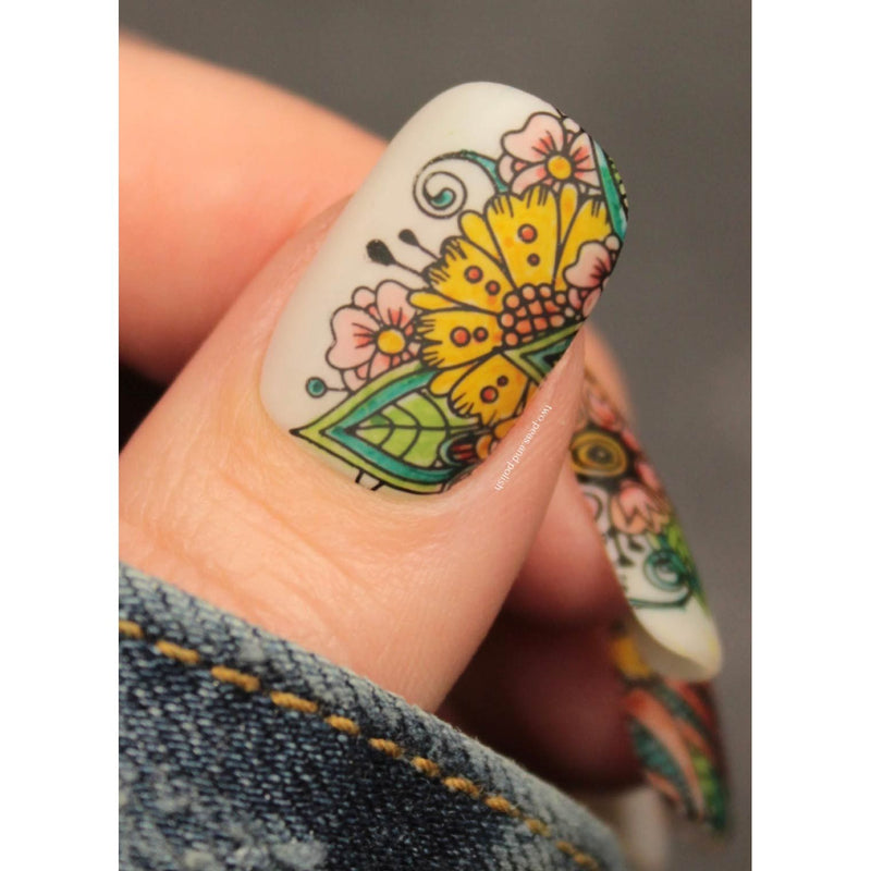 UberChic Beauty Whimsical By Nature-02 Stamping Plate Dim Gray